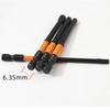 10Pcs Impact Hex Head Allen Wrenches Drill Bit Set 100mm H1.5-H8 Hex Shank Steel Hex Screwdriver Bit for Assembling