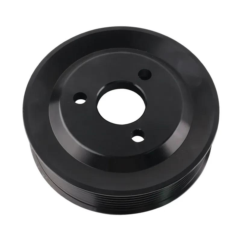 Polea de Aluminio Negra para Dirección Asistida para BMW 135i/335i/335xi (E82/E88/E90/E91/E92/E93) Motor N54 | Nº OE 32427553955