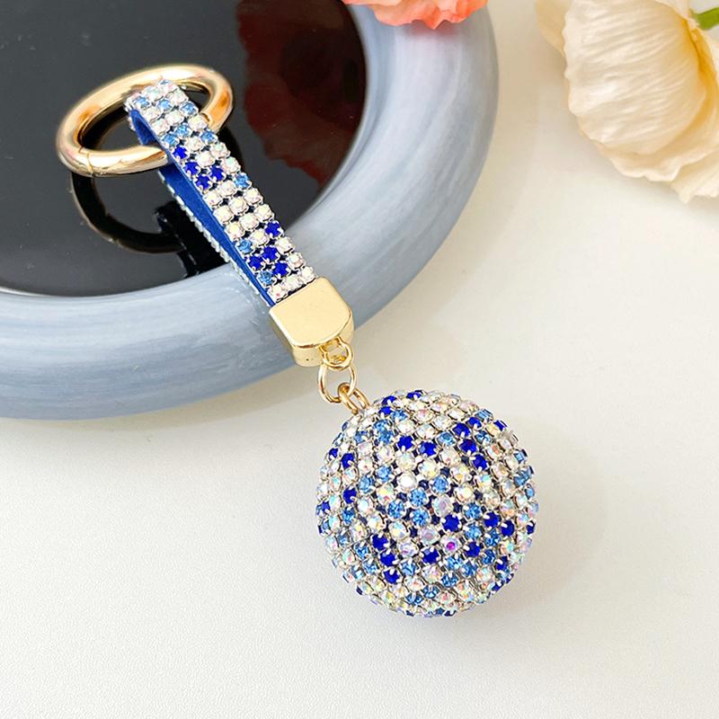 1PC Rhinestone Handbag Car Decor Key Ring Key Chain Ball HOT Crystal Diamante Pendant KeyChain Gift