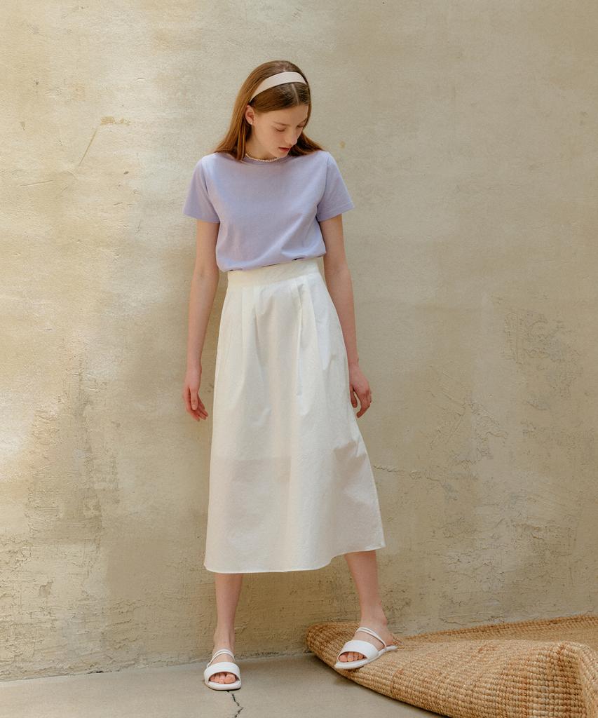 Yeoppe Cotton Long Skirt_White