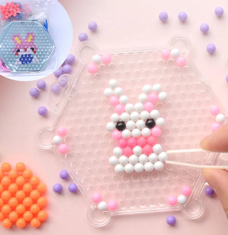 5mm Magic Water Beads 3D DIY for Children Puzzle Kids learning and Educational Toys Boys Girls Gifts Montessori Aquamosaic Set