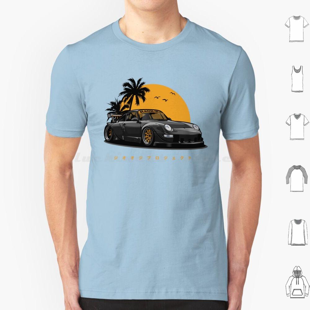Rwb 993 Special Color Edition BlackGold Exclusive T Shirt 6xl Cotton Cool Tee Automotive Car Vehicle Sports Fast Speed