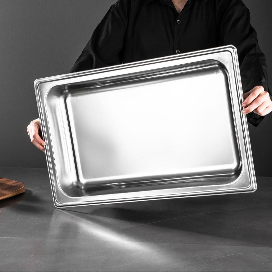 Foldable Stainless Steel Rectangular Buffet Food