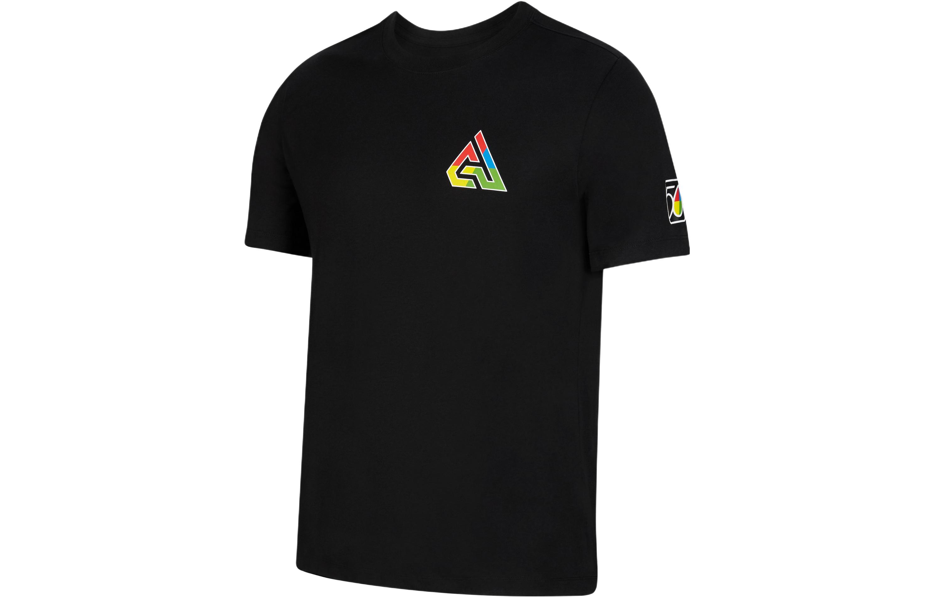 

Nike T Shirts Men s Black Crew Neck Moderate Straight Fit DV5366-010 L