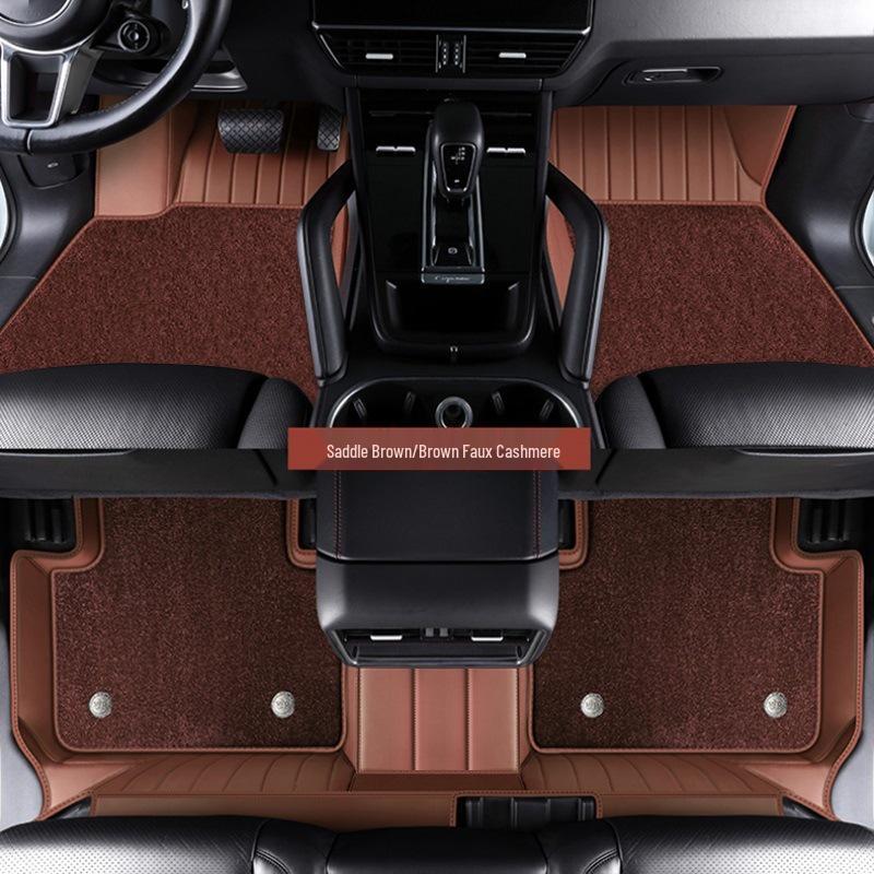 Full Coverage Star-Themed Leather Floor Mats for XPeng P7, G3, G6, G9, X9, MO3, and P5 Models.
