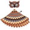 Animal Dress Up Costume For Kids Soft Felt Bird Wing Outfit Toddler Owl Chicken Parrot Fancy Party Play Role Pretend Suit