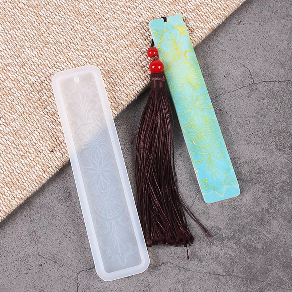 Mehrere Stile Lesezeichen Silikonform Gießen Handwerk Anhänger Harz Epoxid DIY Rechteck Lesezeichen Form für DIY-Fans