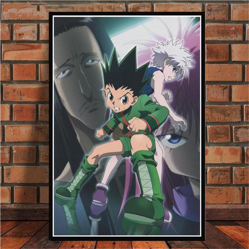 Classic Japanese Anime Canvas Painting Hunter X Hunter Posters and Prints Abstract Wall Art Pictures for Kids Living Room Decor