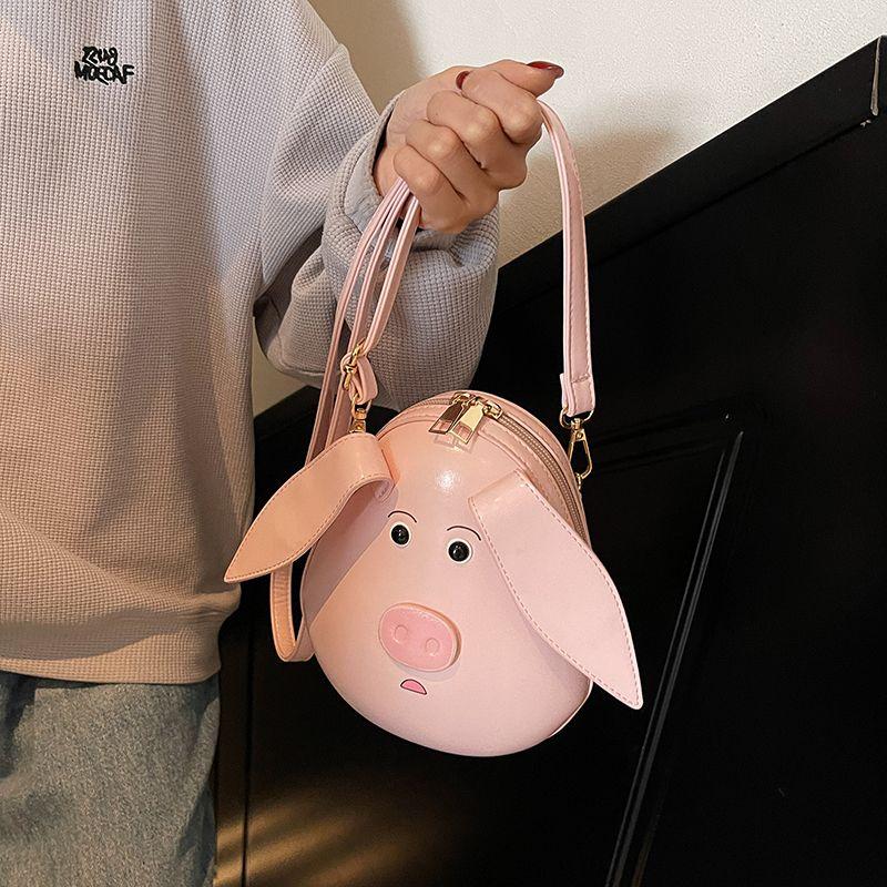 

Cute Style Cartoon Small Bag Women s 2025 New Arrival Fashion Stylish Handbag Mobile Phone Bag Summer Easiest for Match Messenger Bag Pink