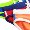 UXH Men's Color Block Fashion Thong Swimsuit with Comfortable Cup Pouch