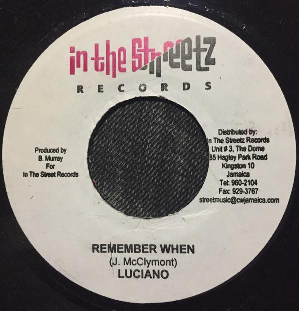 

7inch Record LUCIANO - Remember When NONE In The Streetz 2006 Jamaica Reggae, Ska & Dub Used