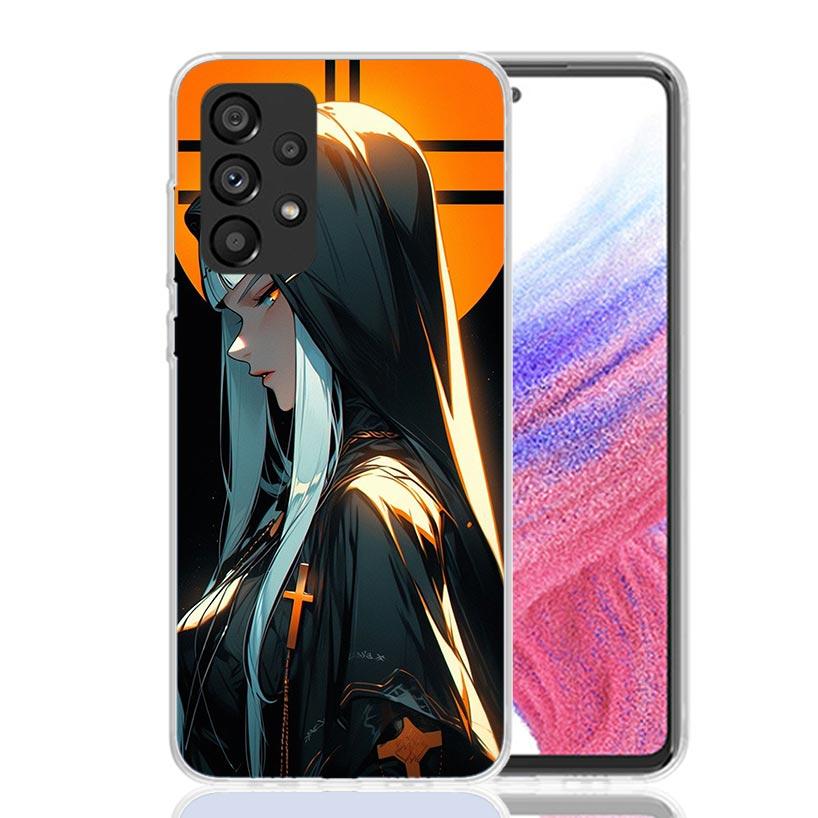 Dunkle Dämonen Nonne Handyhülle Für Samsung Galaxy A17 A16 A14 A15 A13 A57 A56 A54 A55 A53 A37 A36 A34 A35 A33 A26 A24 A25 A23 Galaxy