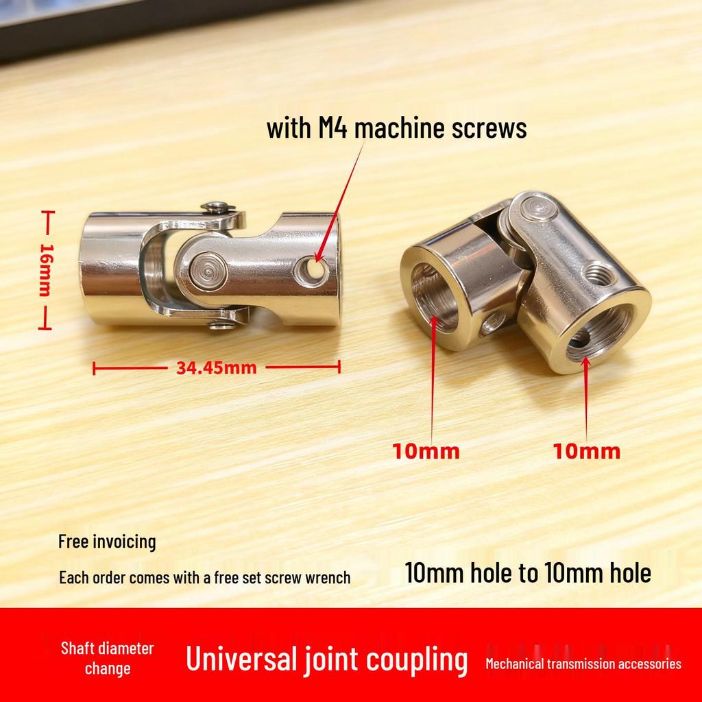 Metal Universal Joint Cross Coupling 2345-6810mm for Steering Gear Motor