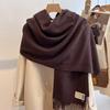 New scarf women's winter versatile shawl imitation cashmere warm high-end couple scarf