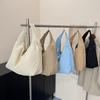 Simple Multi-Pocket Nyl Shoulder Bags for Women Large Capacity Ladies Hobos Tote Bag Solid Color Portable Female Handbags