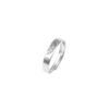 Double Happiness Sterling Silver Couple Rings - Chinese Style Valentine's Day Gift