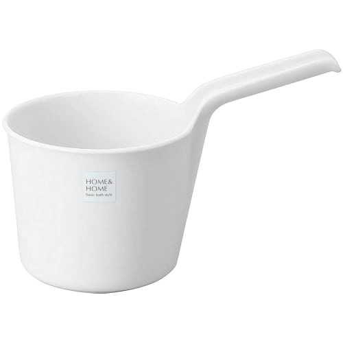 Risu Hand Pail, White, H&H, "Mold-Resistant," Made In Japan