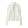 European and American Style French Women's Clothing Fashion Versatile Temperament Eight-strand Knitted Jacket 4192010