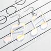 Lightweight Acrylic Musical Note Shaped Dangle Earrings Trendy Ear Studs for Women Girls Handmade Ear Accessories