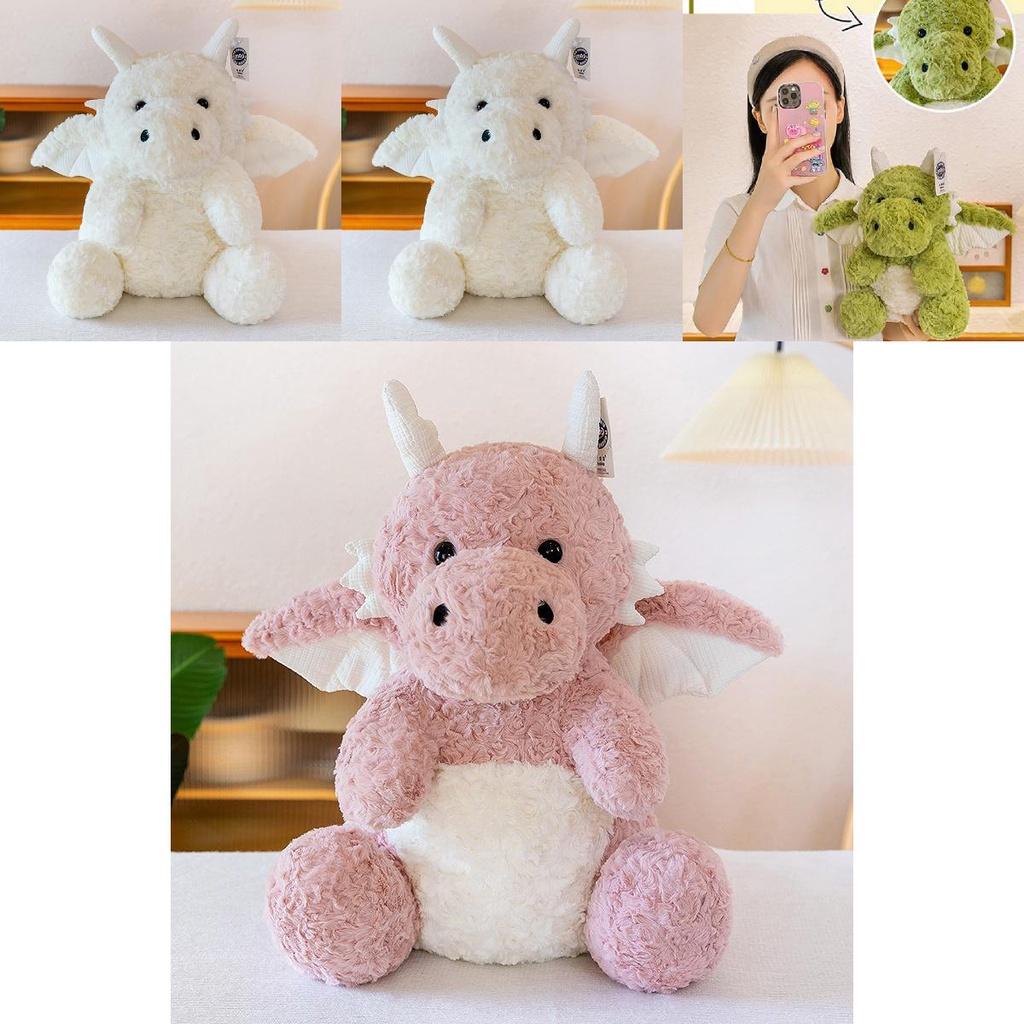 Soft And Cuddly Dragon Plush Toy In Sitting Pose 21cm 32cm 43cm 56cm