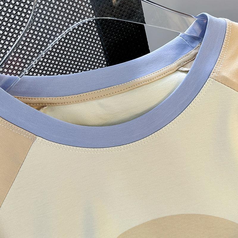 Plus Size Women's Summer Cotton New Printed Top