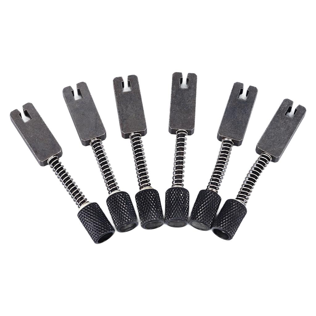 6 sztuk Bezgłowy mostek do gitary elektrycznej Siodełka Precyzyjna regulacja menzury Metalowy bezgłowy mostek do gitary