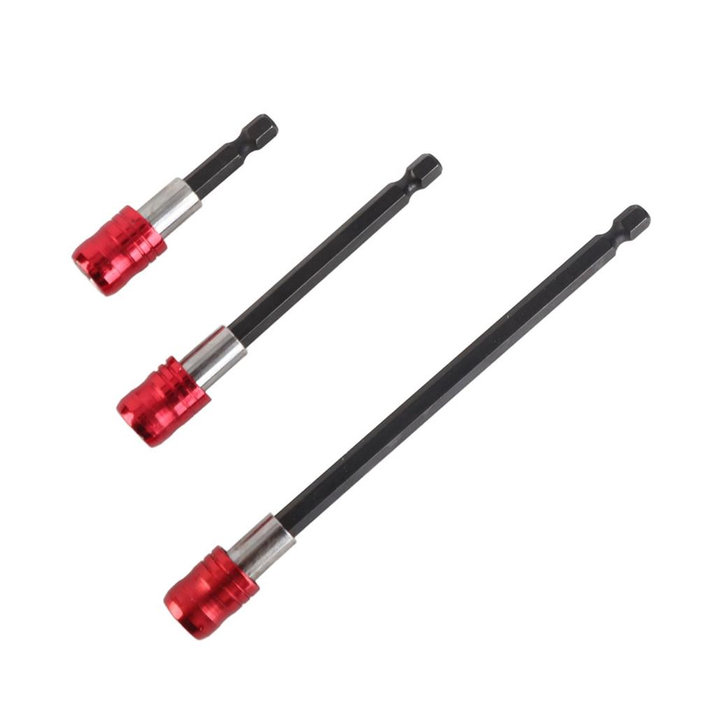 60100150mm 6.35mm Šestihranná Stopka Prodlužovací Držák Bitů Šroubováku (Červené)