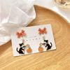 Cute Cat Pumpkin Cartoon Earrings For Women Funny Black White Kitten Fishbone Bowknot Dangle Earring Girls Christmas Party Gifts