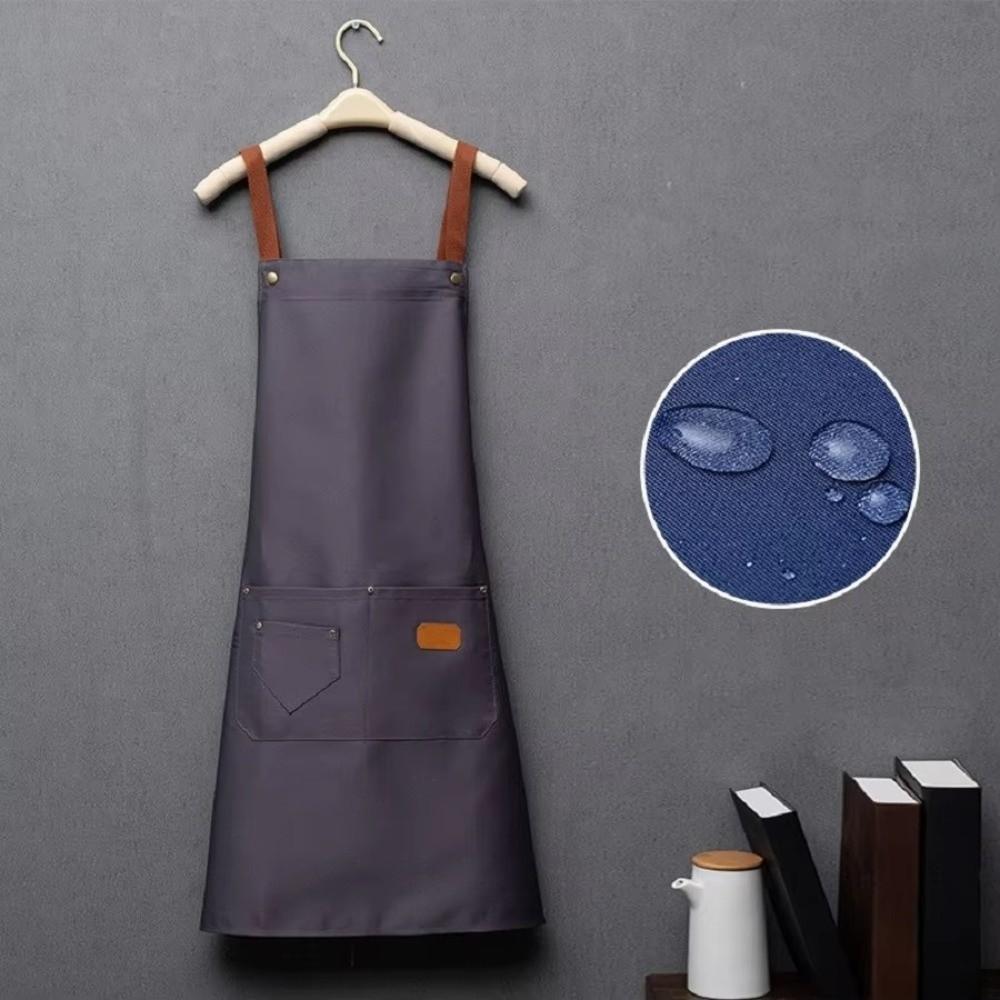 Anti Dirty Kitchen Apron Breathable Barber Apron New Coffee House Uniform