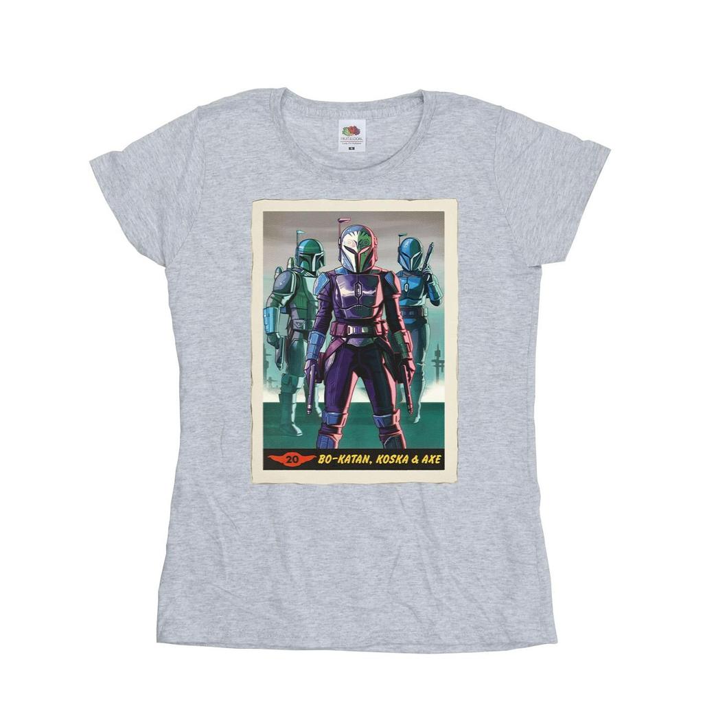STAR WARS Womens/Ladies The Mandalorian Bo-Katan Koska and Axe Cotton T-Shirt