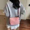 Sports Nylon Shoulder Bag Solid Color Mobile Phone Pack Harajuku Casual Crossbody Bag  Male