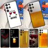 Drink Beer Red Wine Phone Case For Samsung Galaxy S25 Ultra S23 S20 S21 S22 S24 FE S9 S10 Plus S24 Ultra Cover
