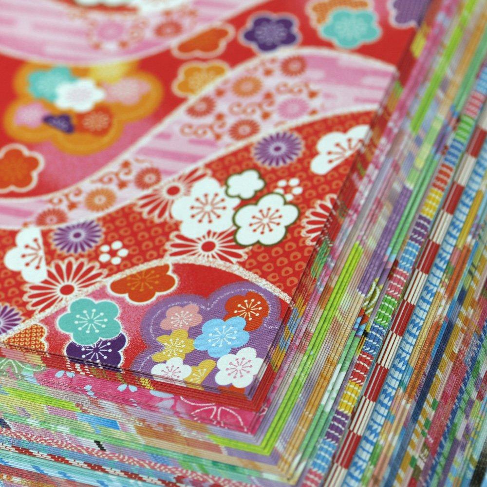 Toyo Origami Chiyogami 15cm 30 120 018060 Washi-style Paper, Double-Sided, Square, Designs, Sheets,