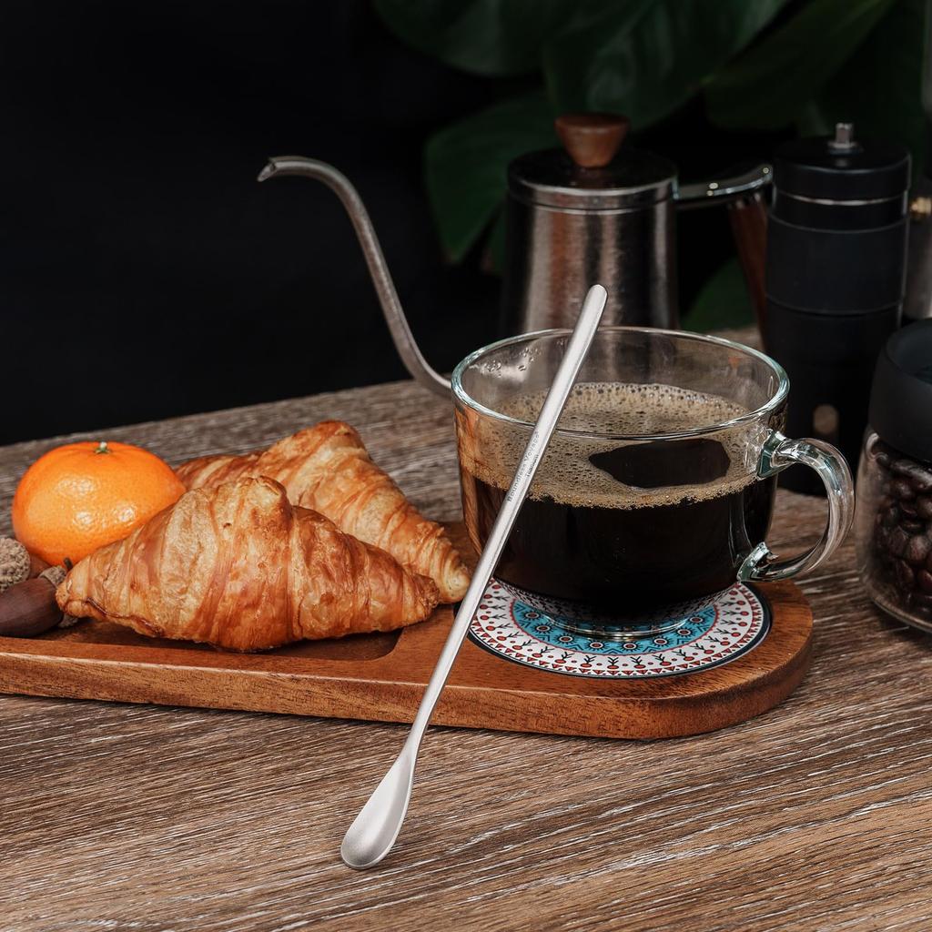 Boundless Voyage Titanium Muddler Parfait Spoon for Ice and Sweets Ti1035T Spoon, Coffee, Cream, Cocktails, (22.8cm)