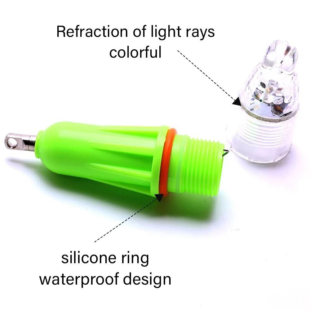 1Pcs 11.5cm LED Fish Lure Light for Deep Water Freshwater and Saltwater Fishing