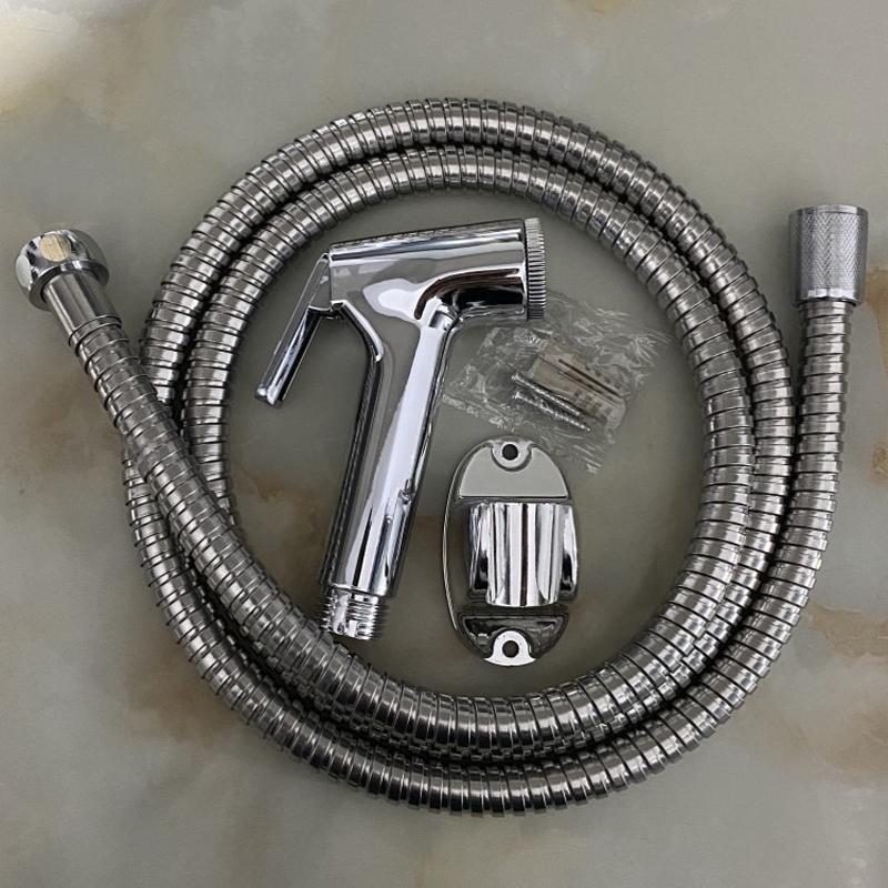 

Комплект ручного распылителя для биде из ABS - многофункциональный набор для душа в ванной комнате для личной гигиены и купания домашних животных с регулируемой насадкой и шлангом