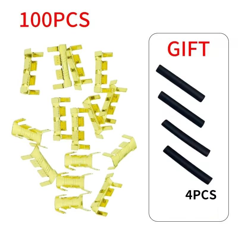50/100/200pcs Docking Terminal U Type Terminal Tab 0.3 To 1.5mm2 Terminal Block Connector Double Connector Terminal