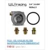 WLR RACING - Universal Aluminum AN10 Sandwich Oil Adapter Filter Cooler Plate Kit With 3/4-16 UNF , M20 X 1.5 Fitting WLR6721