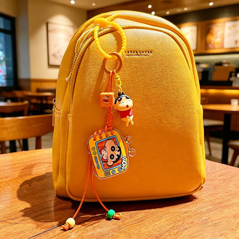 Crayon Shin-chan Acrylic Flip-Over Keychain Pendant for Couples and Best Friends