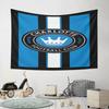 "Charlotte Football Club Logo Design" Pattern Wall Hanging Tapestry Decorative Tapestry Home Decor for Bedroom and Living Room
