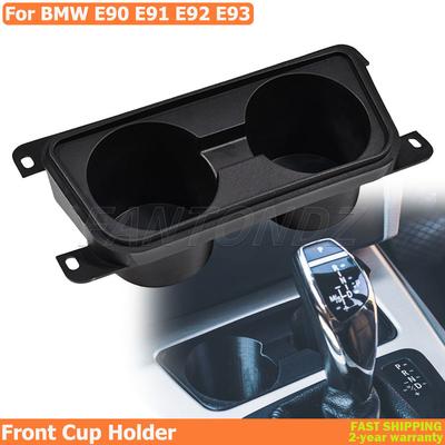 For BMW 3 Series E90 E91 E92 E93 2005-2012 Center Control Water Dual Cup Holder For BMW 3 Series Double Hole Cup Holder