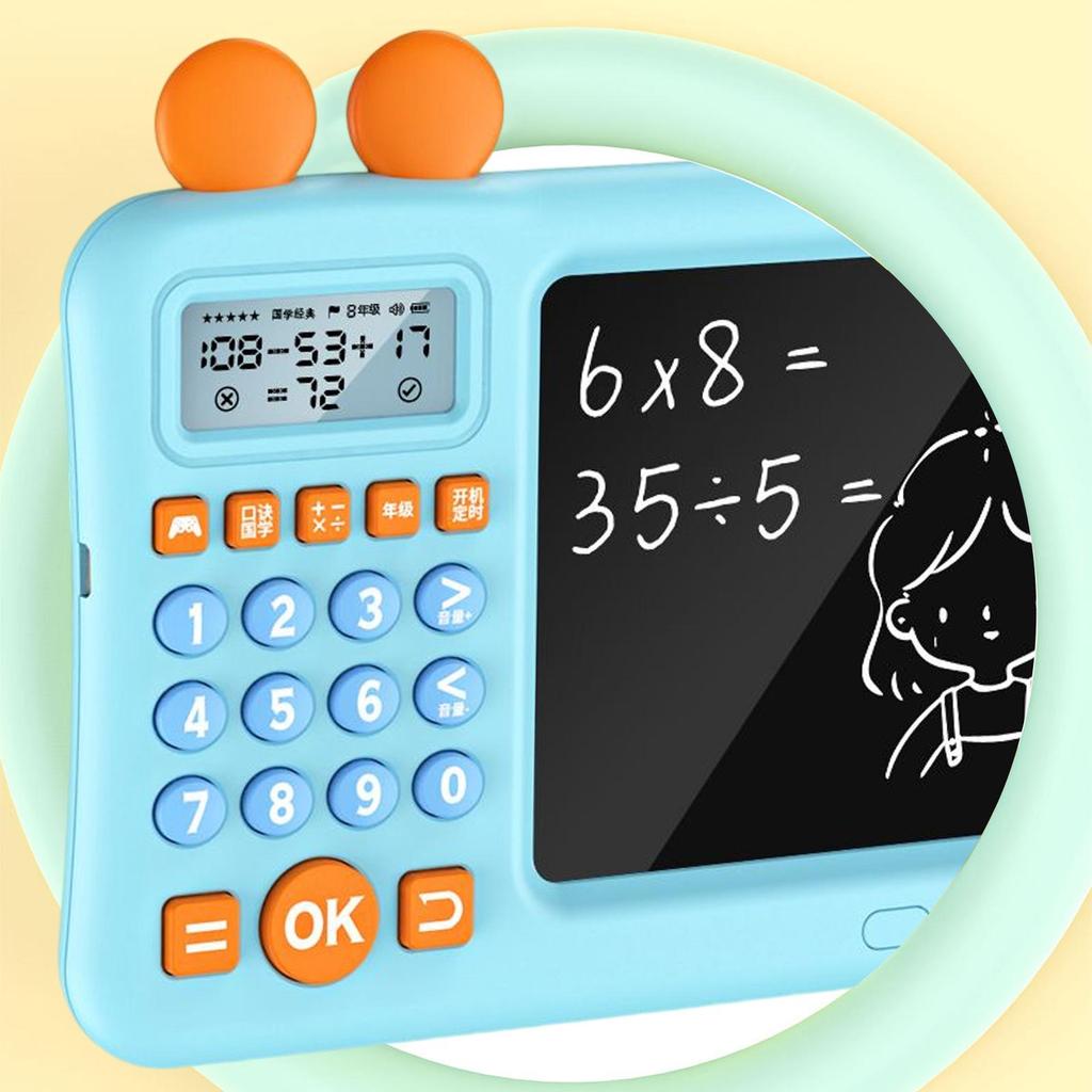 Maths Teaching Calculator Mathematics Learning Aids for Children Students blue