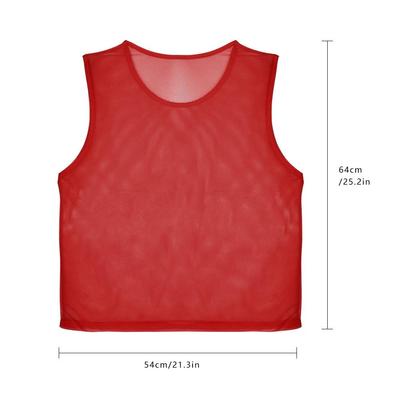 12 Pack Mesh Scrimmage Training Vests,Football Jerseys Football Vest Brthable Adults Jerseys NaBibs
