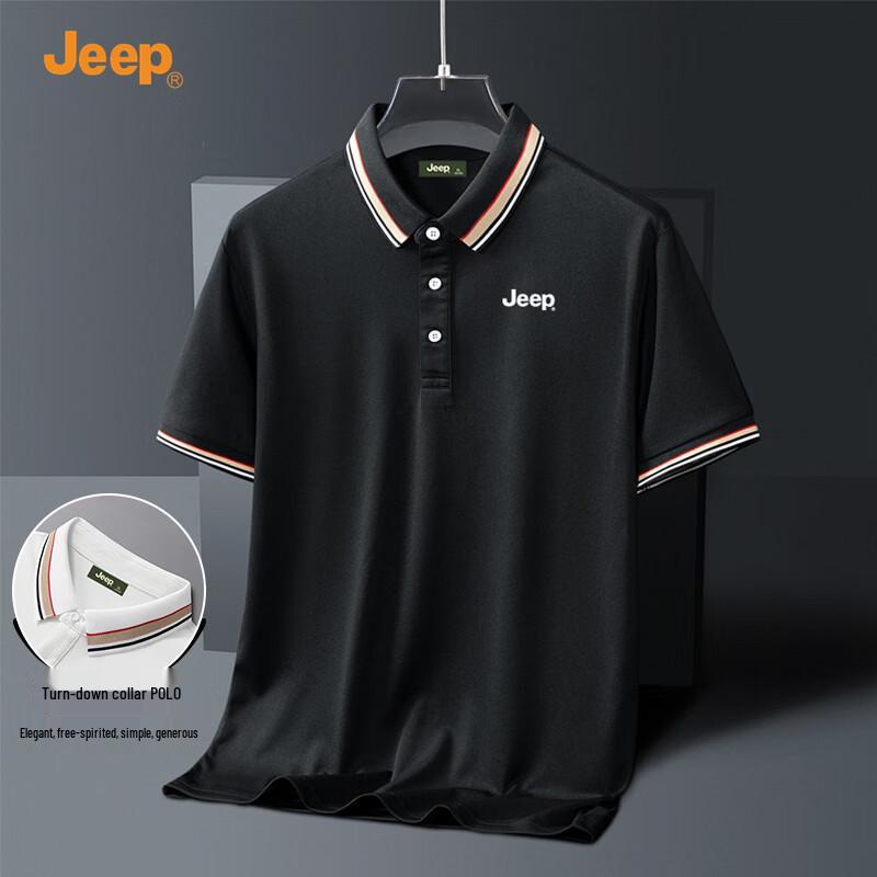 JEEP Men s Summer Short Sleeve Polo Shirt 3XL