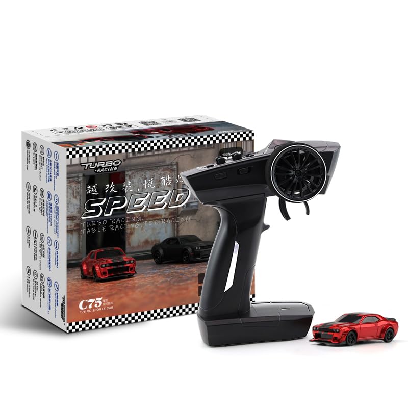 

Turbo Racing C75 1:76 radio controlled car turbo racing 1/76 mini RC car new chassis Technical suitability certified proportional control brake light