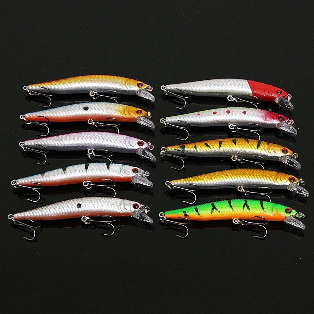 Zmart sada 56 nástrah všemocný mix wobler crankbait swing bit minnow cock spinner