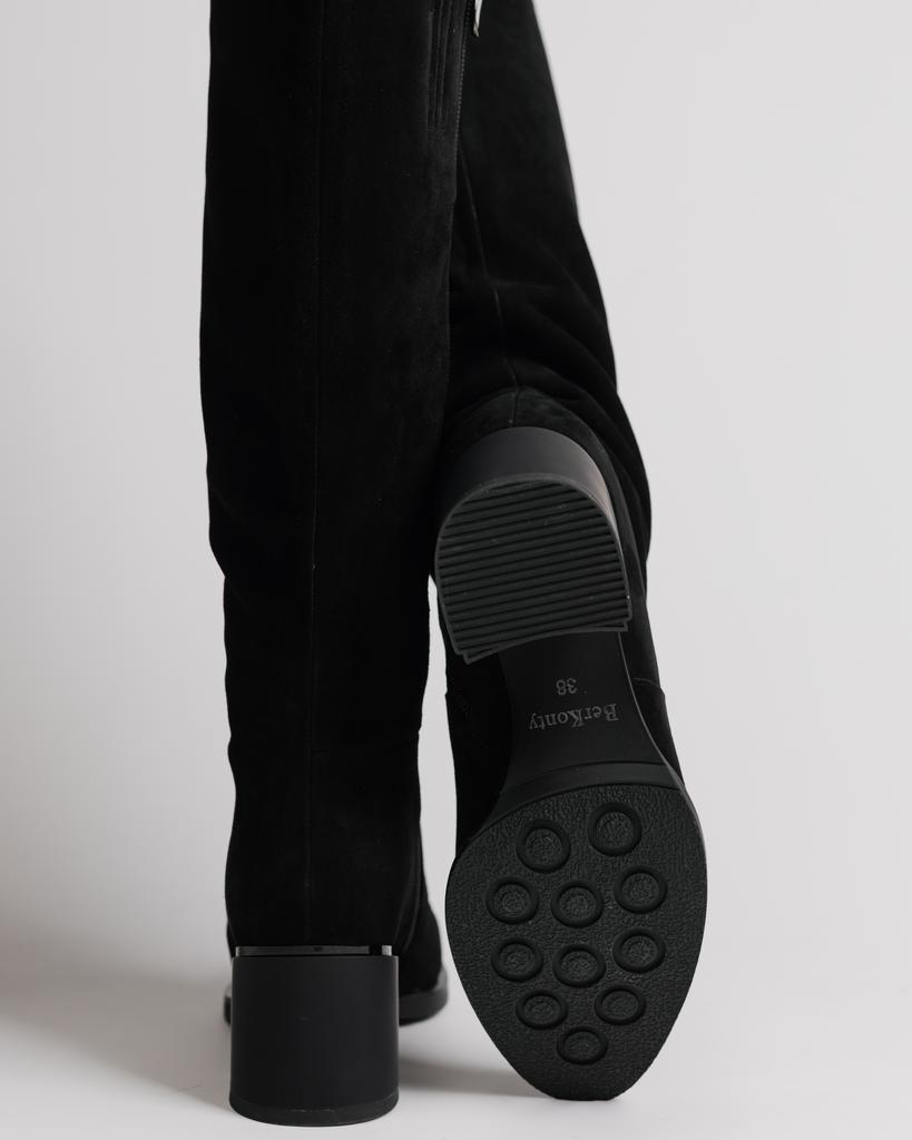 Winter Boots On Heels Berkonty 31470200 36 Black Suede