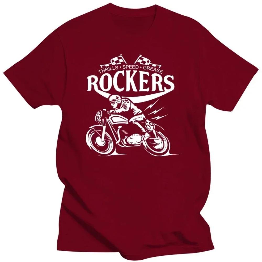 Brand T-Shirt Men 2019 Fashion Mans Unique Cotton Short Sleeves O-Neck Rockers Cafe Racer Cb750 Motorcycle Biker