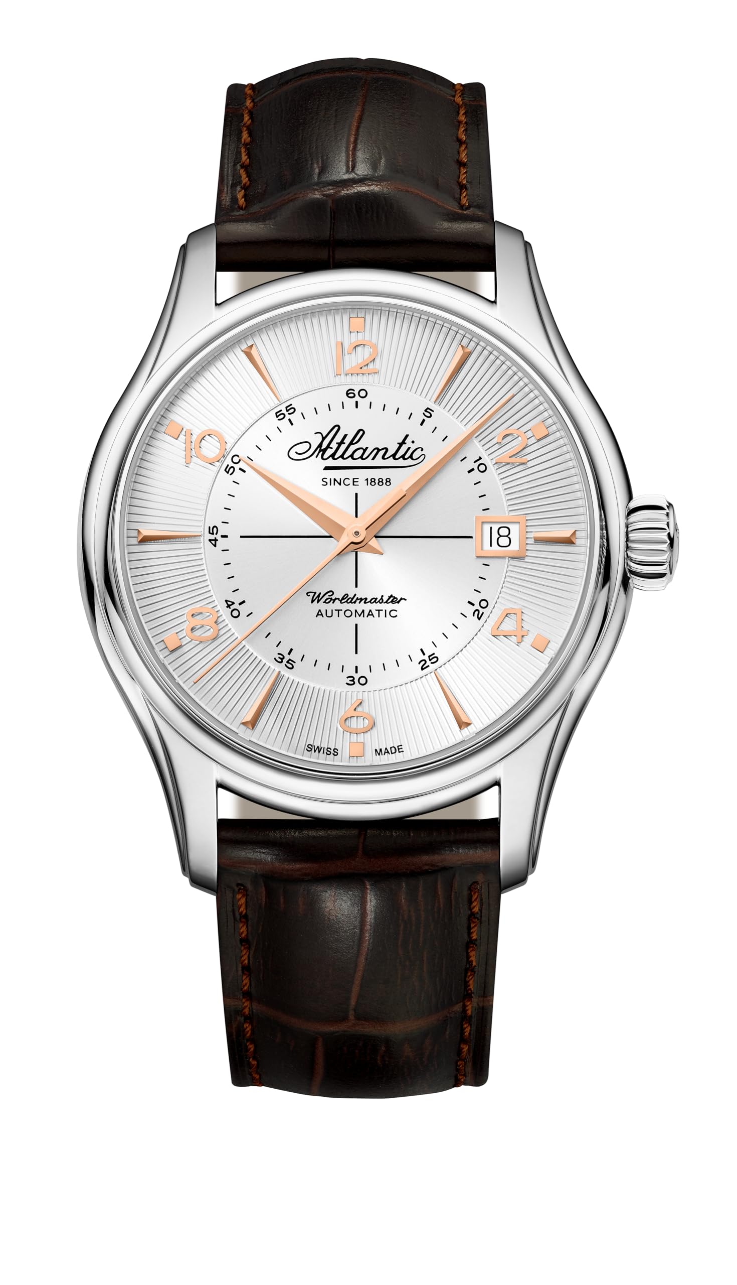 

Atlantic Automatic Brown Watch, 55750.41.25R, Men s,