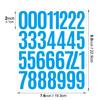 2-inch Digital Sticker Cut Die Self-adhesive Vinyl Vinyl Sticker Waterproof Number Identification Classification Digital Sticker